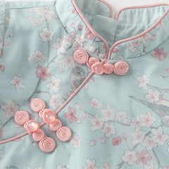 Dave&Bella Girls Autumn Elegance Chinese Style Mesh Floral A-line Party Dress