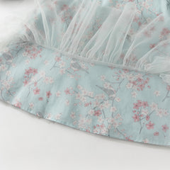 Dave&Bella Girls Autumn Elegance Chinese Style Mesh Floral A-line Party Dress