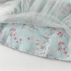 Dave&Bella Girls Autumn Elegance Chinese Style Mesh Floral A-line Party Dress