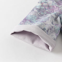 Dave&Bella Girls Autumn Purple Flora Chinese Style Noble Mesh A-line Dress