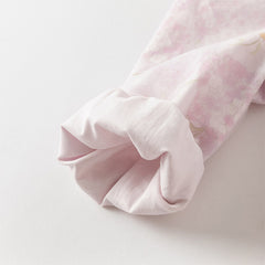 Dave&Bella Girls Autumn Hydrangea Print Mesh Chinese Style A-line Princess Dress