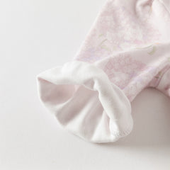 Dave&Bella Girls Autumn Cotton Hydrangea Print One-piece Crawling Suit Romper