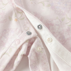 Dave&Bella Girls Autumn Cotton Hydrangea Print One-piece Crawling Suit Romper