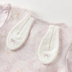 Dave&Bella Girls Autumn Cotton Hydrangea Print One-piece Crawling Suit Romper