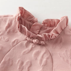 Dave&Bella Toddler Girls Autumn Noble Pink A-line Princess Mesh Dress