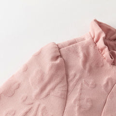 Dave&Bella Toddler Girls Autumn Noble Pink A-line Princess Mesh Dress