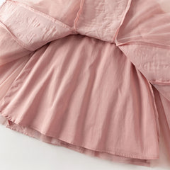 Dave&Bella Toddler Girls Autumn Noble Pink A-line Princess Mesh Dress