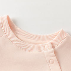Dave&Bella Toddler Girls Autumn Sweet Pink Mesh Dress-style Sweatshirts Tops