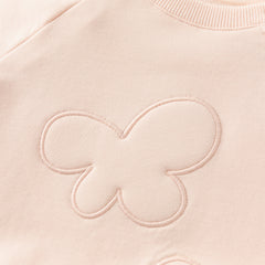 Dave&Bella Toddler Girls Autumn Sweet Pink Mesh Dress-style Sweatshirts Tops