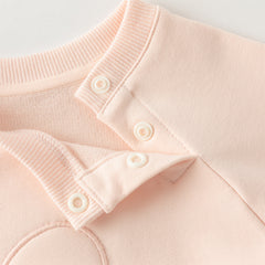 Dave&Bella Toddler Girls Autumn Sweet Pink Mesh Dress-style Sweatshirts Tops