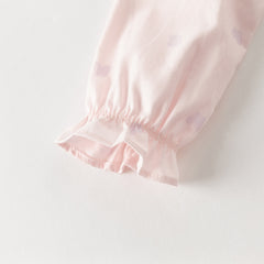 Dave&Bella Girls Autumn Cotton Sweet Pink Butterfly Print Shirts Top