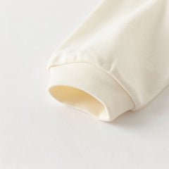 Dave&Bella Kids Girls Autumn Cotton Pearl White Sweet T-shirt Tops