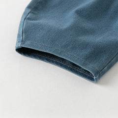 Dave&Bella Toddler Girls Autumn Denim Blue Loose Causal Jeans Pants