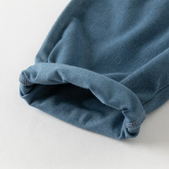 Dave&Bella Toddler Girls Autumn Denim Blue Loose Causal Jeans Pants