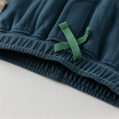 Dave&Bella Boys Autumn Outdoor Drawstring Dark Blue Sweatpants