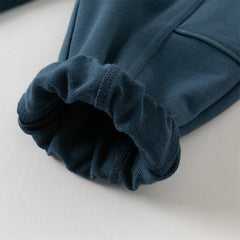 Dave&Bella Boys Autumn Outdoor Drawstring Dark Blue Sweatpants