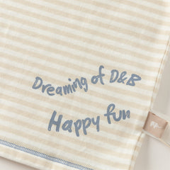 Dave&Bella Toddler Boys Autumn Cotton Apricot Striped T-shirts Tops