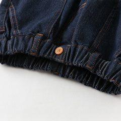 Dave&Bella Toddler Boys Autumn Denim Blue Long Jeans Pants