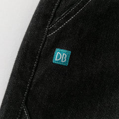 Dave&Bella Boys Autumn Cotton Carbon Black Casual Drawstring Jeans