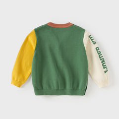 Dave&Bella Toddler Boys Green Cotton Cardigans
