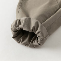 Dave&Bella Toddler Boys Autumn Grey Cotton Loose Drawstring Pants