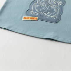 Dave&Bella Toddler Boys Autumn Light Blue Casual Hooded Sweatshirts Tops