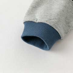 Dave&Bella Boys Autumn Blue Long Sleeve Hooded Sweatshirts