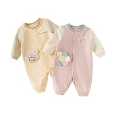 Dave&Bella Baby Girls/Boys Cotton Indoor One-piece Crawling Suit Romper