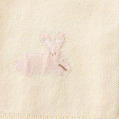 Dave&Bella Girls Autumn Cotton Beige Rabbit Jacquard Sweater Cardigan Coat