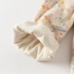 Dave&Bella Girls Autumn Cotton Floral Print A-line Princess Dress