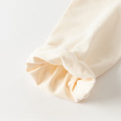 Dave&Bella Toddler Girls Autumn Cute Beige Cartoon Print T-shirts Tops