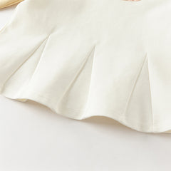 Dave&Bella Girls Autumn Cute Beige Dress-Style T-shirt Top