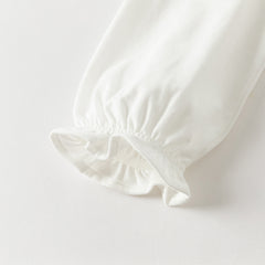 Dave&Bella Girls Autumn Adorable Cotton Lace Collar Print T-shirt Top