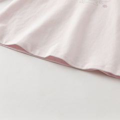 Dave&Bella Girls Autumn Adorable Cotton Lace Collar Print T-shirt Top