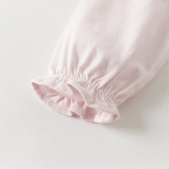 Dave&Bella Girls Autumn Adorable Cotton Lace Collar Print T-shirt Top