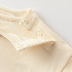 Dave&Bella Toddler Girls Autumn Milk Yellow Adorable Mesh Sleeve Sweatshirts Tops