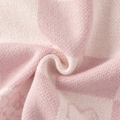Dave&Bella Toddler Girls Autumn Sweet Cotton Pink White Plaid Knit Cardigans Coats