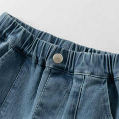 Dave&Bella Girls Autumn Cotton Delicate Embroidered Jeans Pants