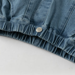 Dave&Bella Girls Autumn Cotton Delicate Embroidered Jeans Pants