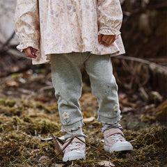 Dave&Bella Toddlers Girls Autumn Beige/Light Grey Cute Leggings Pants