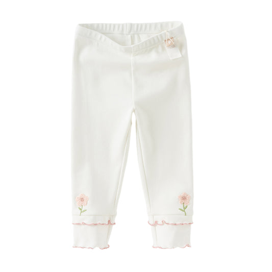 Dave&Bella Toddlers Girls Autumn Beige/Light Grey Cute Leggings Pants