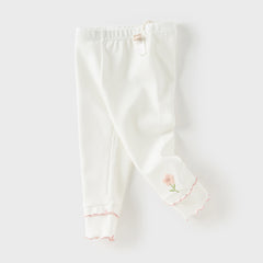 Dave&Bella Toddlers Girls Autumn Beige/Light Grey Cute Leggings Pants