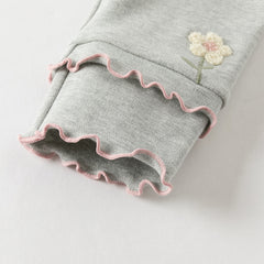 Dave&Bella Toddlers Girls Autumn Beige/Light Grey Cute Leggings Pants