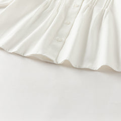 Dave&Bella Girls Autumn Cotton White Shirts Top