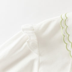 Dave&Bella Girls Autumn Cotton White Shirts Top