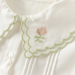 Dave&Bella Girls Autumn Cotton White Shirts Top