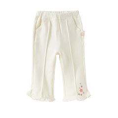 Dave&Bella Girls Autumn Casual Cotton Flared Knit Stretch Pant