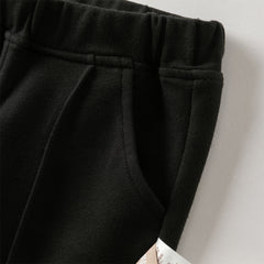 Dave&Bella Girls Autumn Casual Cotton Flared Knit Stretch Pant