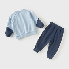 Dave&Bella Boys Autumn Blue T Shirt Pants Outfits Set