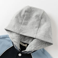 Dave&Bella Boys Autumn Casual Outdoor Long Sleeve Hooded Jacket Top